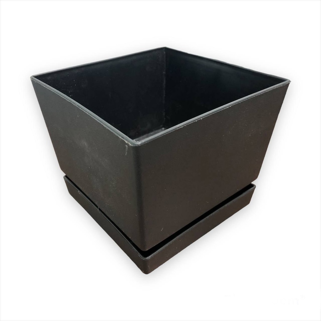 MATERO C/PLATO CUAD TEX L18 NEGRO 1-849