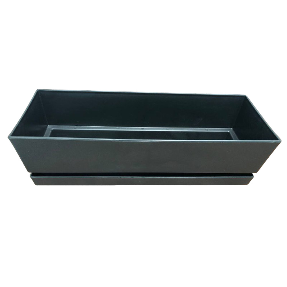MATERO C/PLATO RECT TEX L30 NEGRO 1-858