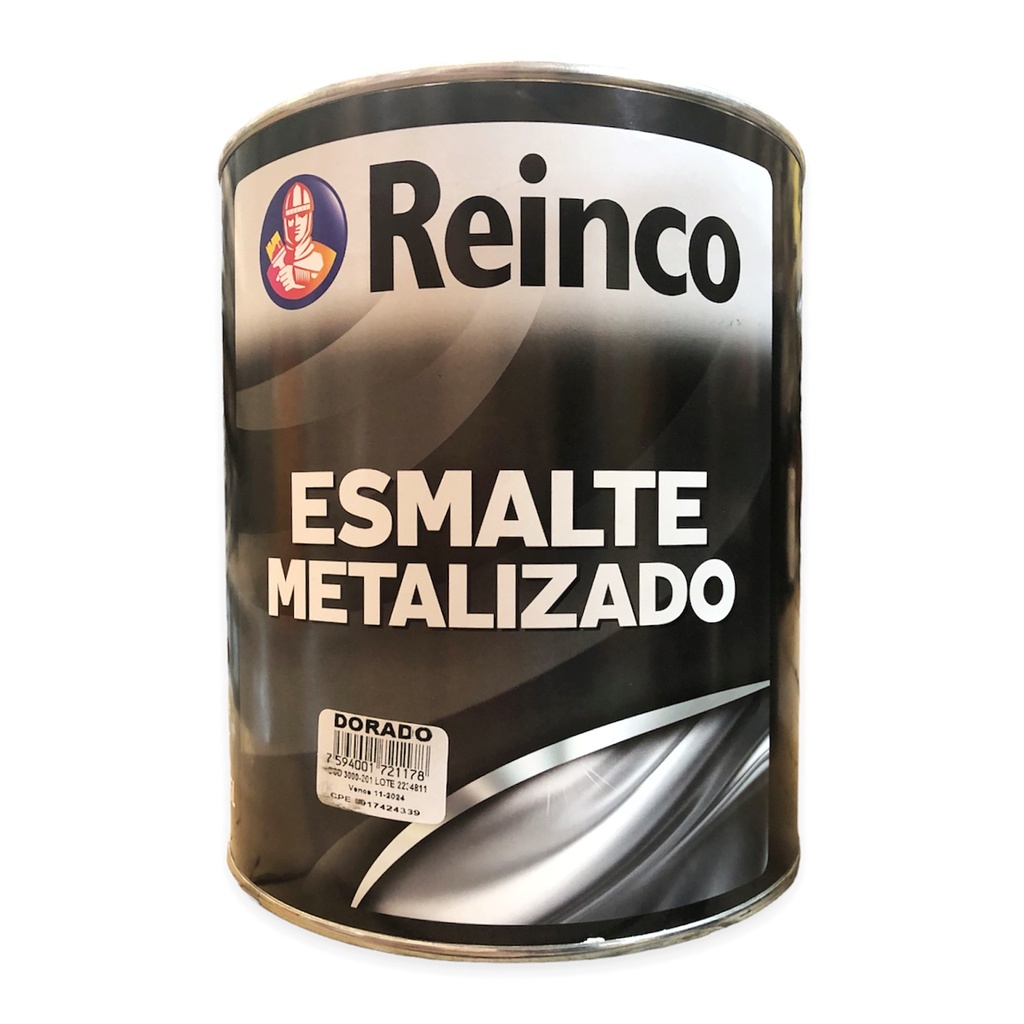 PINTURA ESMALTE METALIZADO DORADO x GALON REINCO 1-877