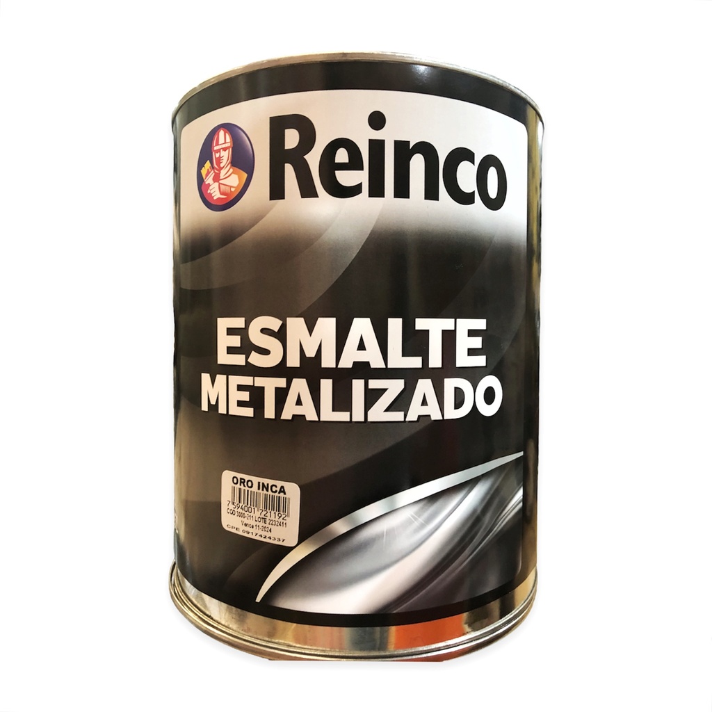 PINTURA ESMALTE METALIZADO ORO INCA x GALON REINCO 1-879