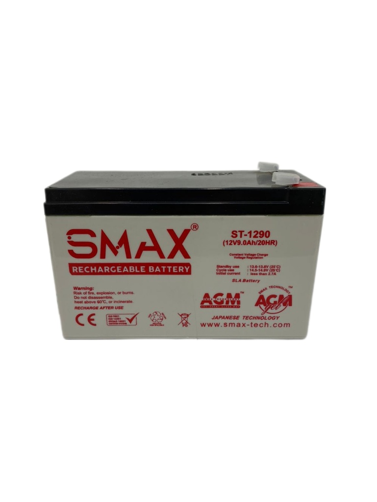 BATERIA AGM 12V 9.0AH 20HR SMAX 1-904