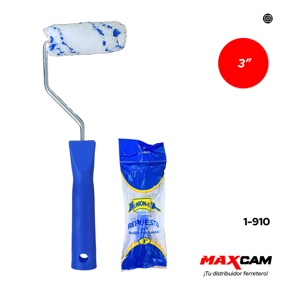 MINI RODILLO CON FUNDA 3" UNION K 1-910