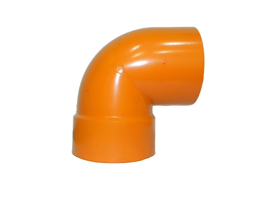 CODO AN 90° x 110MM NARANJA TUBRICA 4" 1-922