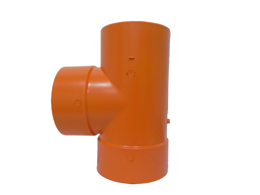 TEE AN 110MM NARANJA TUBRICA 4" 1-931