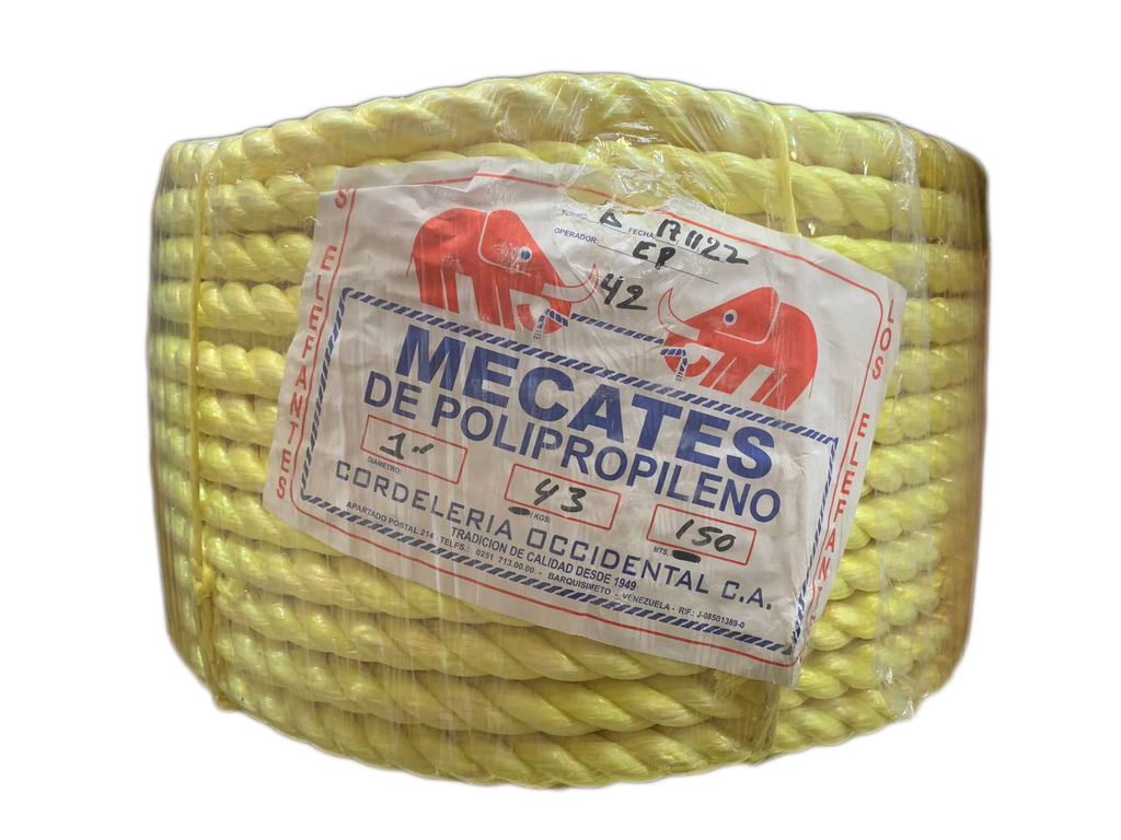 MECATE ELEFANTE AMAR 1" x 43 KG (NUM 42) 1-947