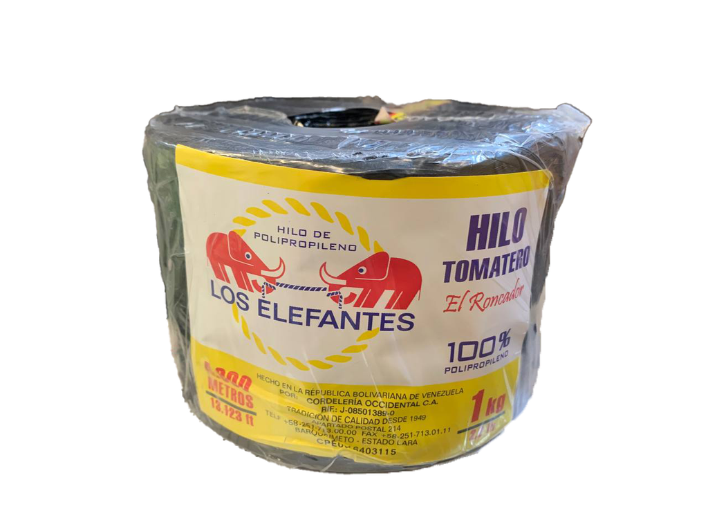 HILO TOMATERO 1 KG NEGRO ELEFANTE 1-955