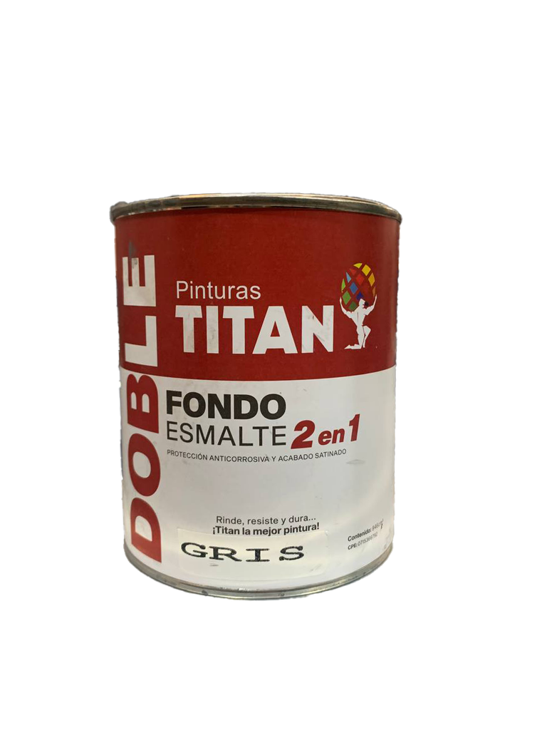 FONDO ESMALTE GRIS 2 EN 1 x 1/4 TITAN 1-957
