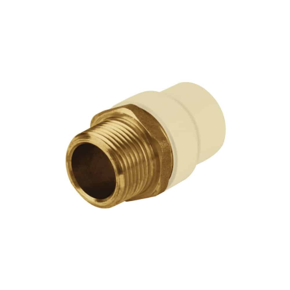 ADAPTADOR MACHO AC 1/2" ROSCADA BRONCE TUBRICA 1-973
