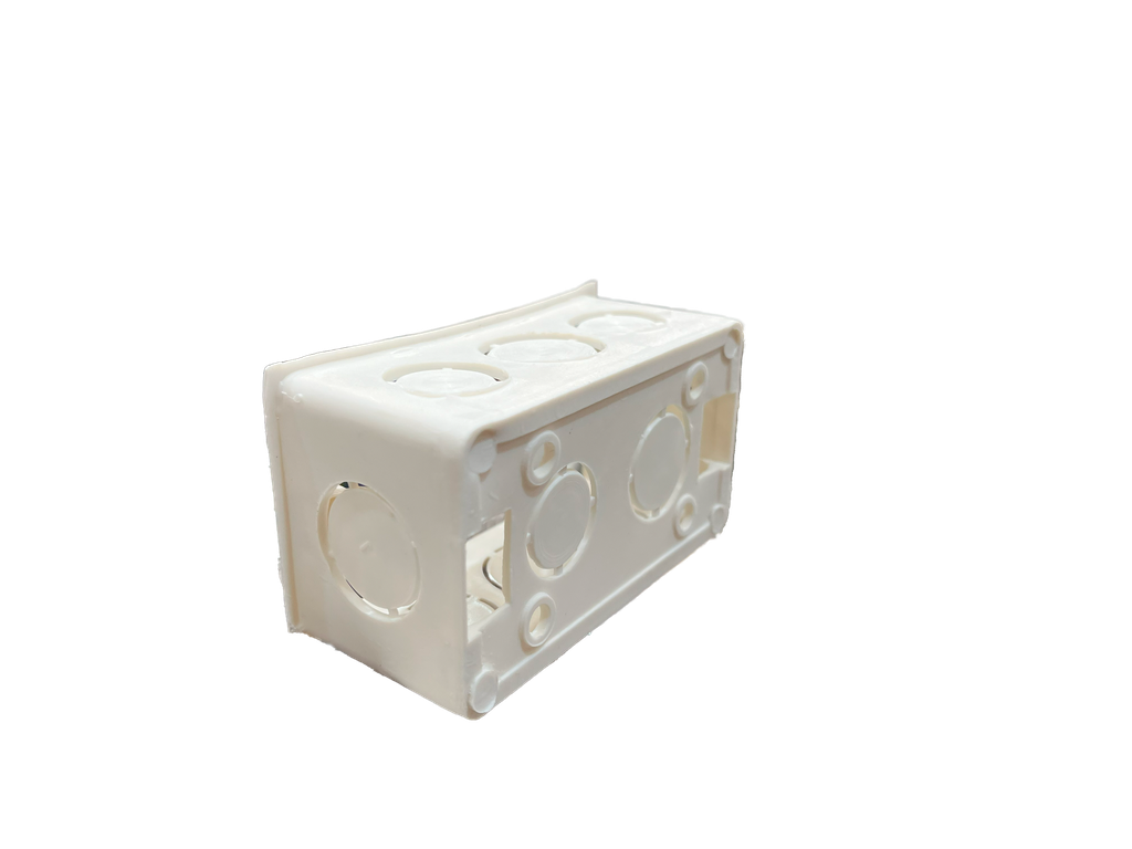 CAJETIN RECTANGULAR COMB PLASTICO 4x2 FEMOI 1-979