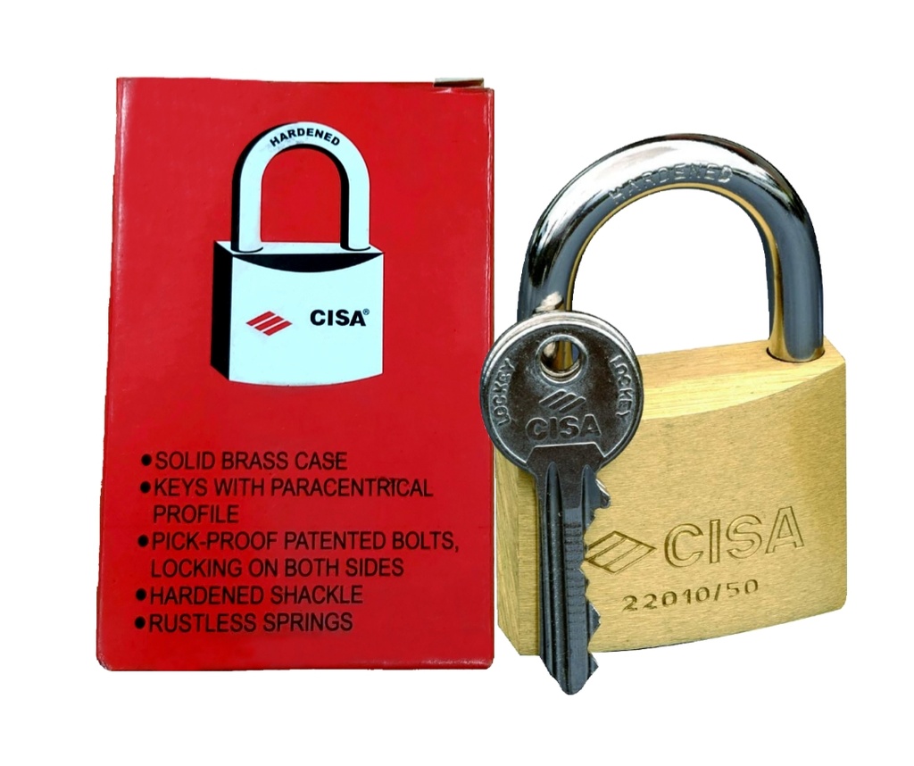CANDADO LATON 50MM CISA 2-102