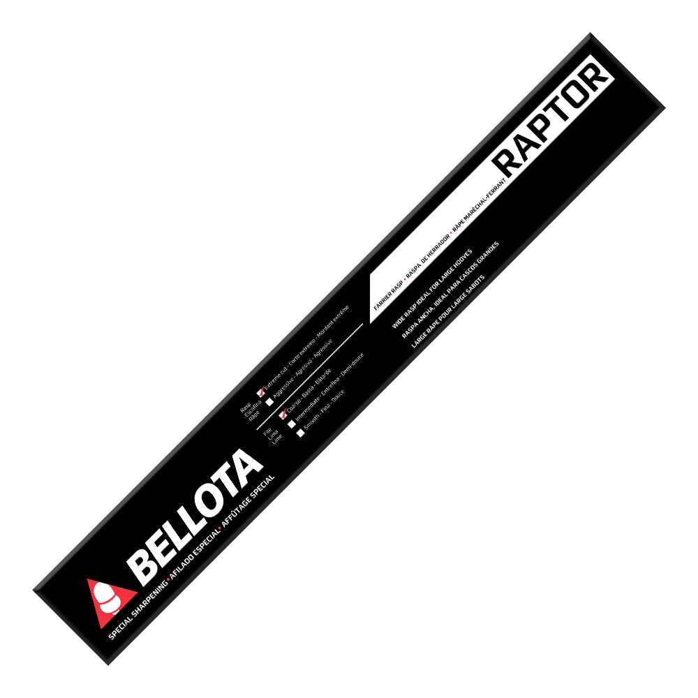 LIMA PLANA ESCOFINA RAPTOR BELLOTA 2-405