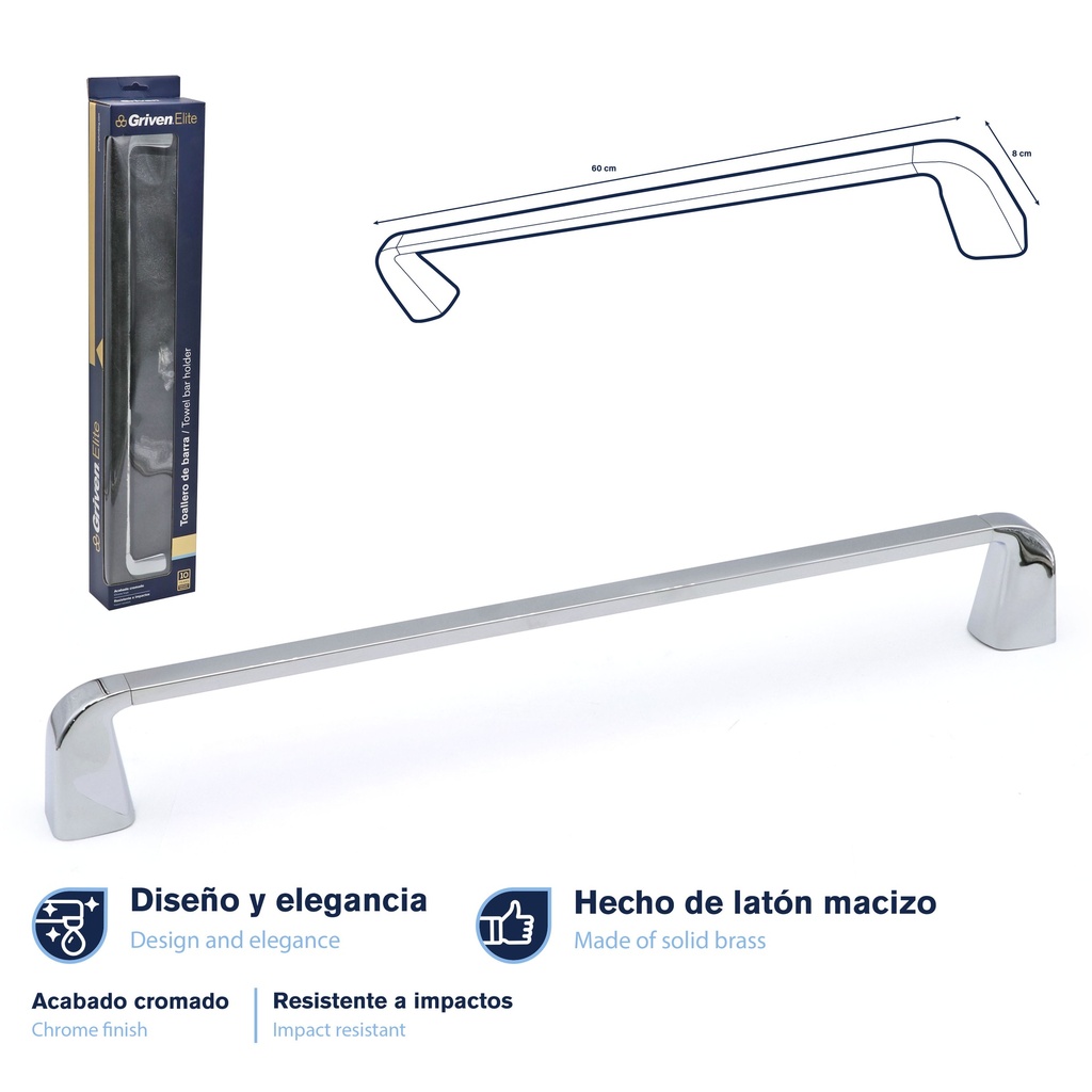 TOALLERO DE BARRA GRIVEN ELITE 9-232