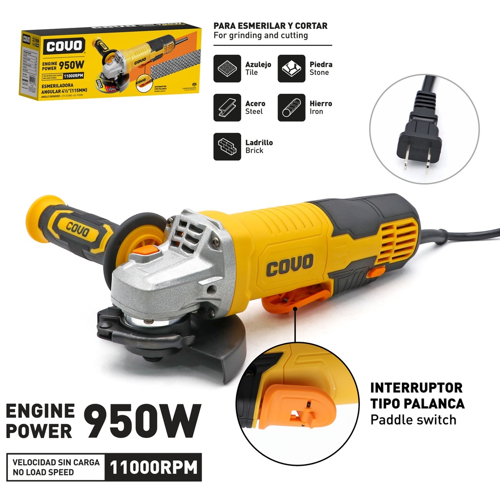 ESMERIL 4 1/2 x 950W COVO 9-238