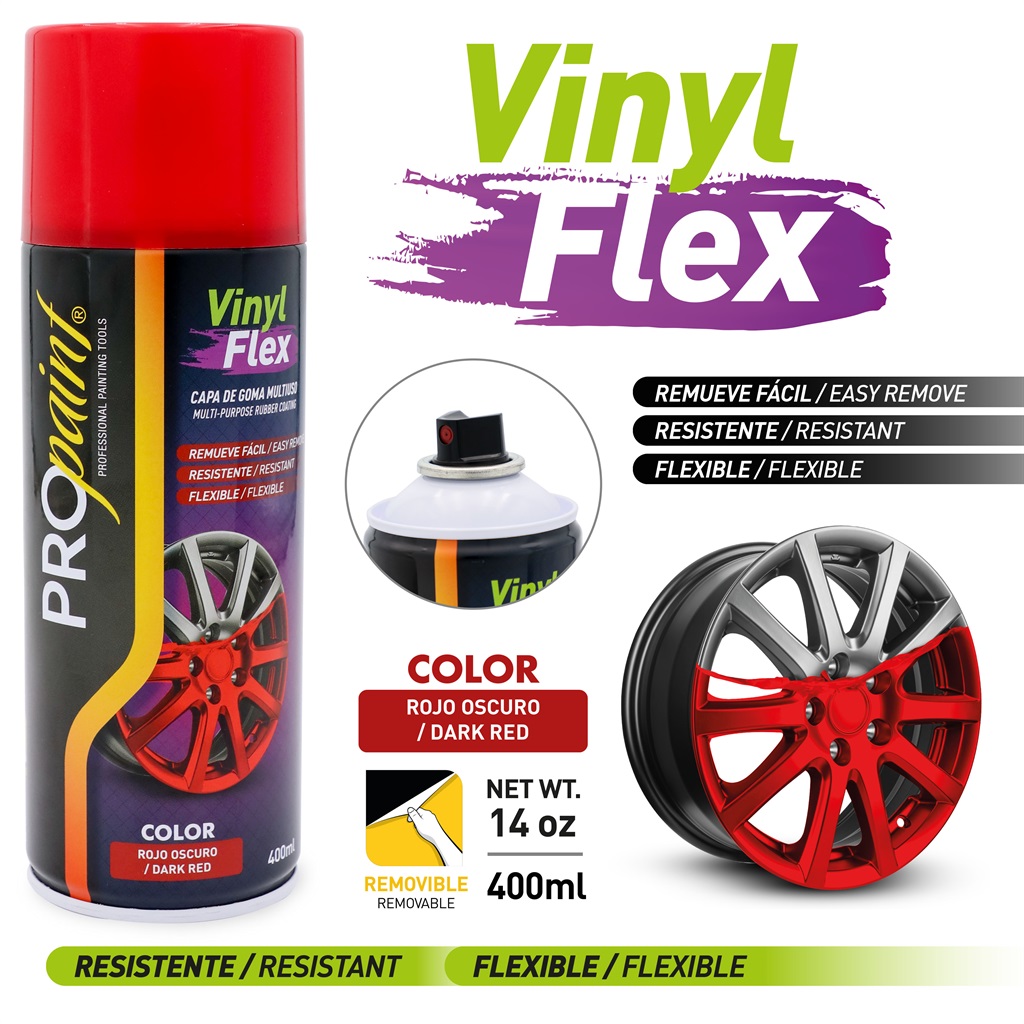 SPRAY ROJO VINYL FLEX x 400 ML PRO PAINT 9-319