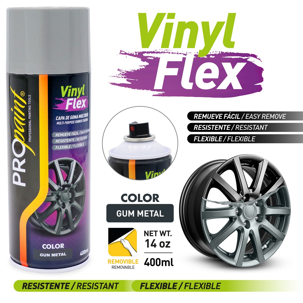SPRAY GUN METAL VINYL FLEX x 400 ML PRO PAINT 9-320