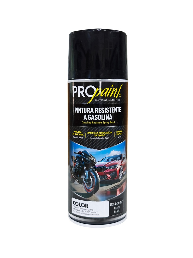 SPRAY NEGRO RESISTENTE A GASOLINA PRO PAINT 9-321