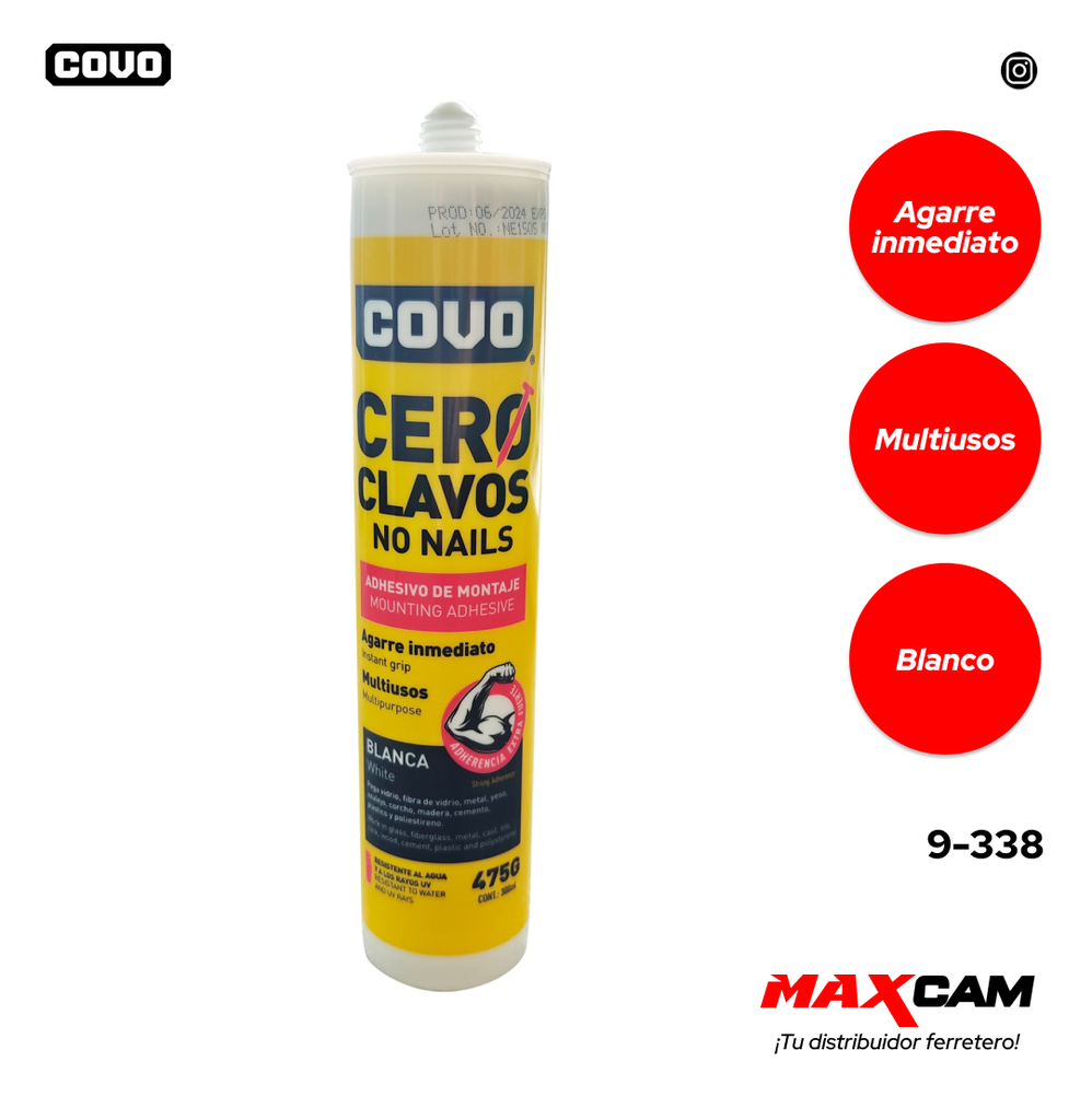 CERO CLAVOS x 475 GR COVO 9-338