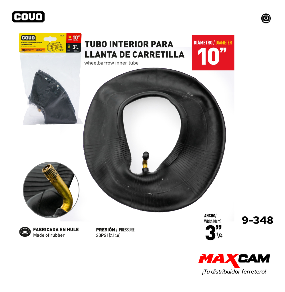 TRIPA PARA RUEDA 10" COVO 9-348