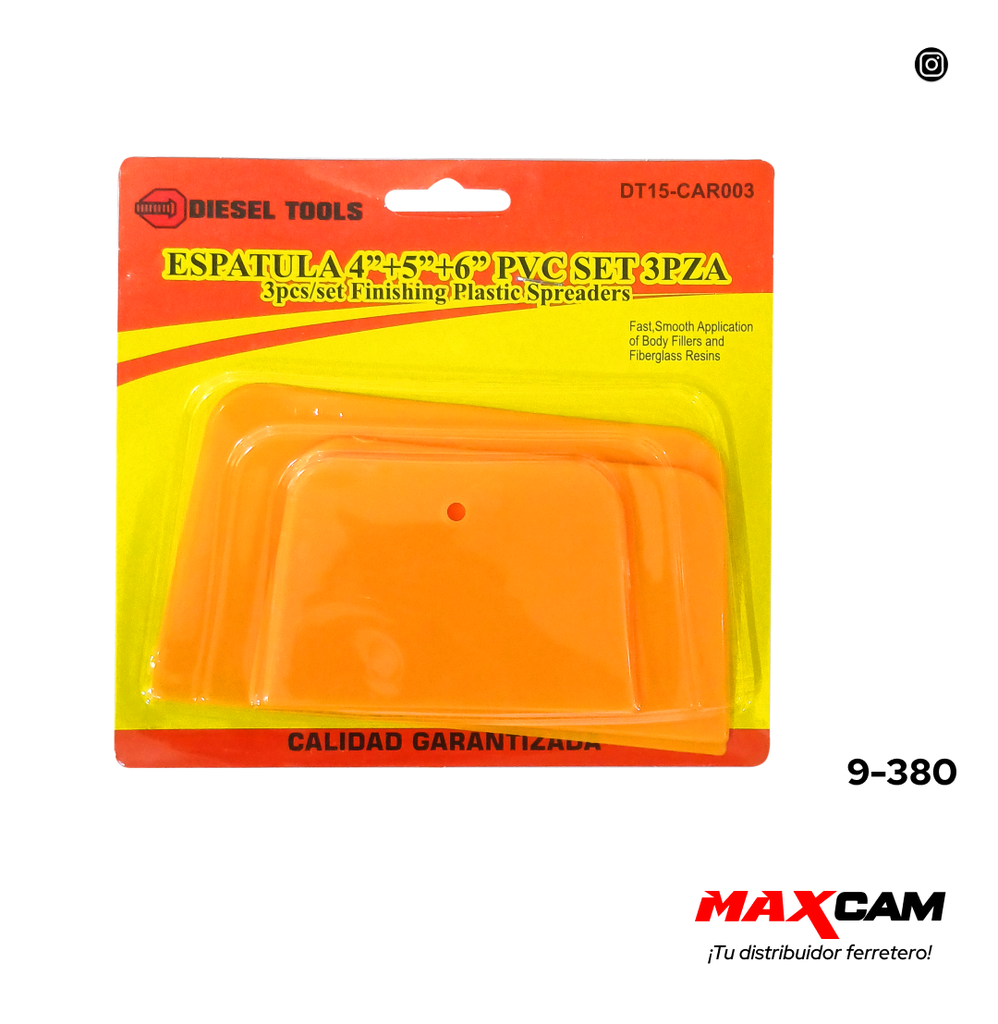 JUEGO DE 3 ESPATULAS PLASTICAS DIESEL TOOLS 9-380