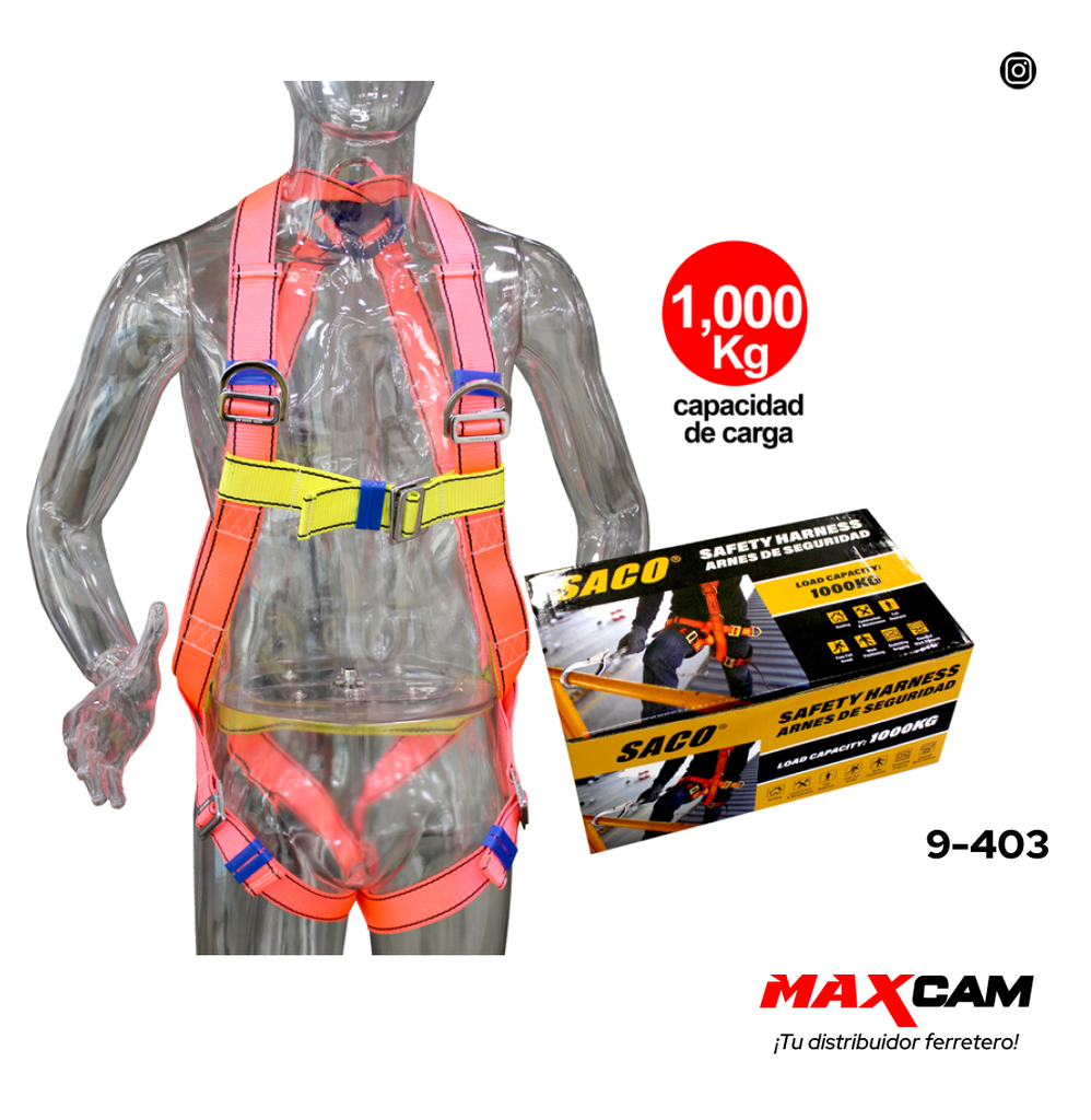 ARNES DE SEGURIDAD 1000KG SACO 9-403