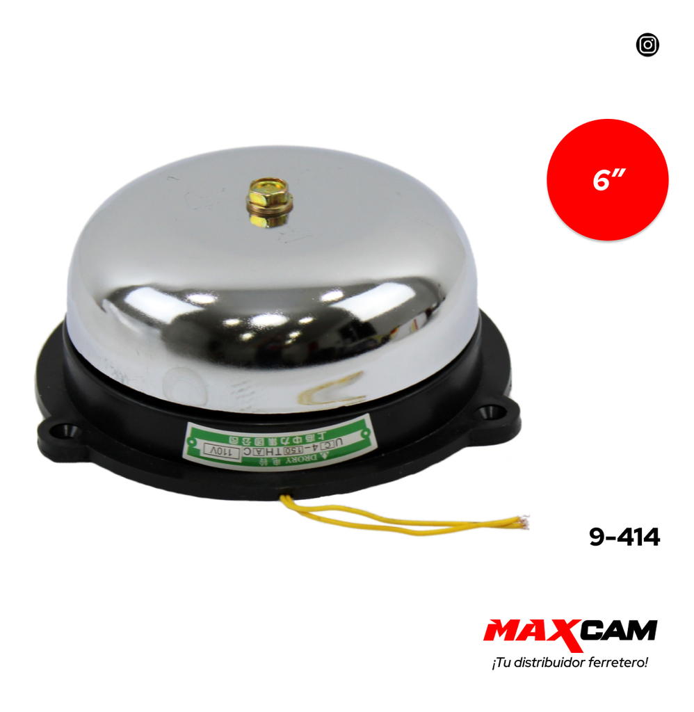 CAMPANA P/TIMBRE ELECTRICO 6" 9-414