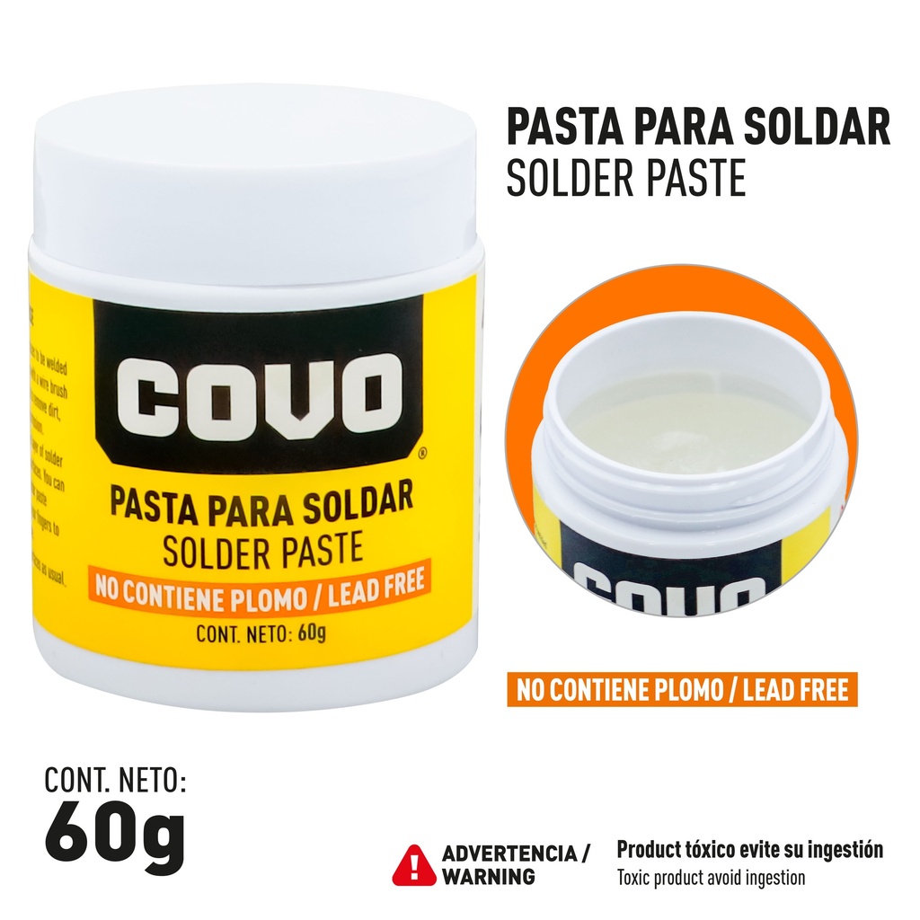 PASTA P/SOLDAR 60G COVO 9-472