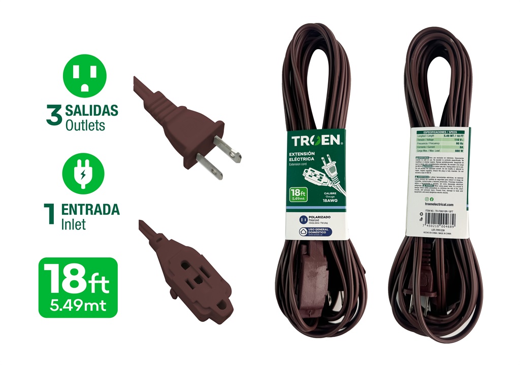 EXTENSION ELECTRICA 5.48 MTS TROEN 9-479