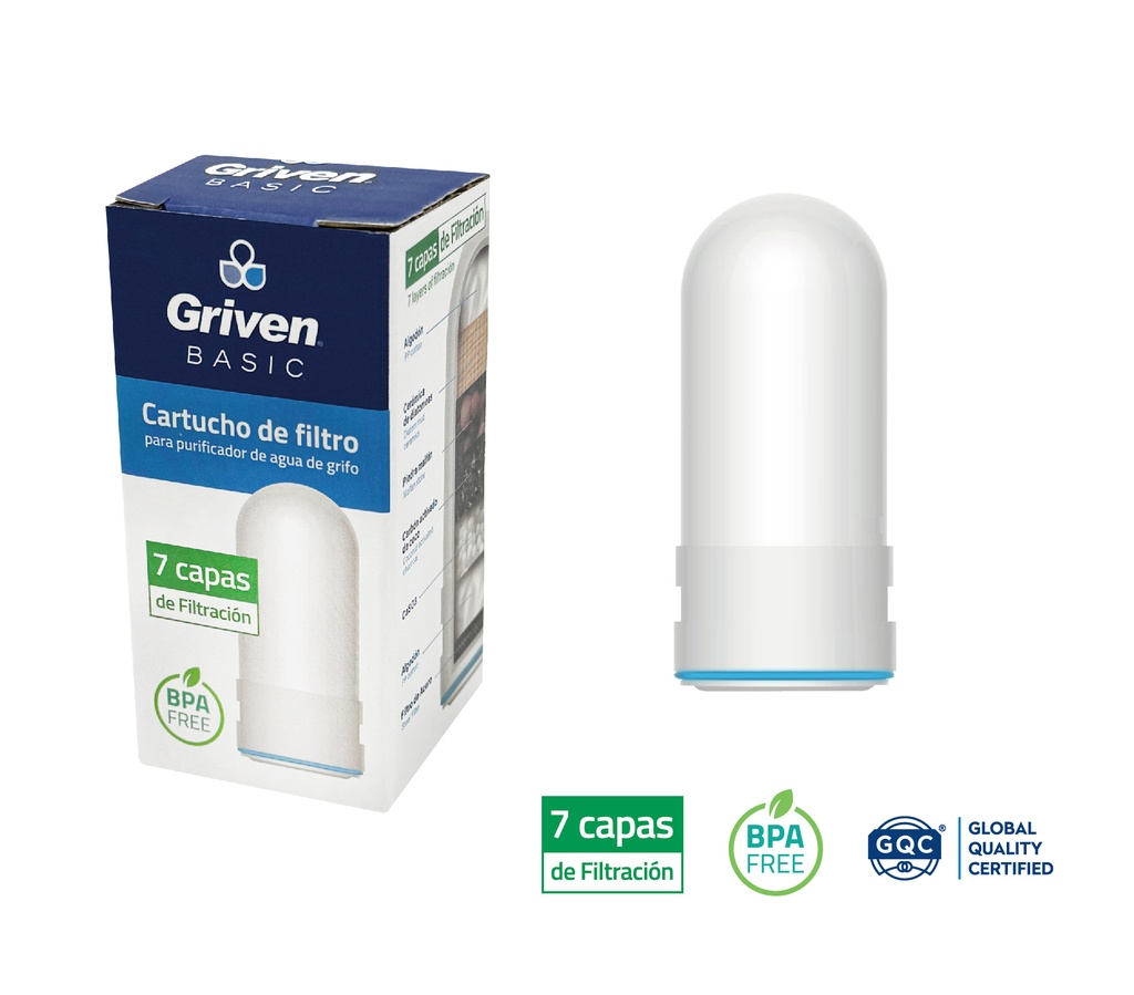 CARTUCHO DE FILTRO P/PURIFICADOR DE FREGADERO GRIVEN 9-535
