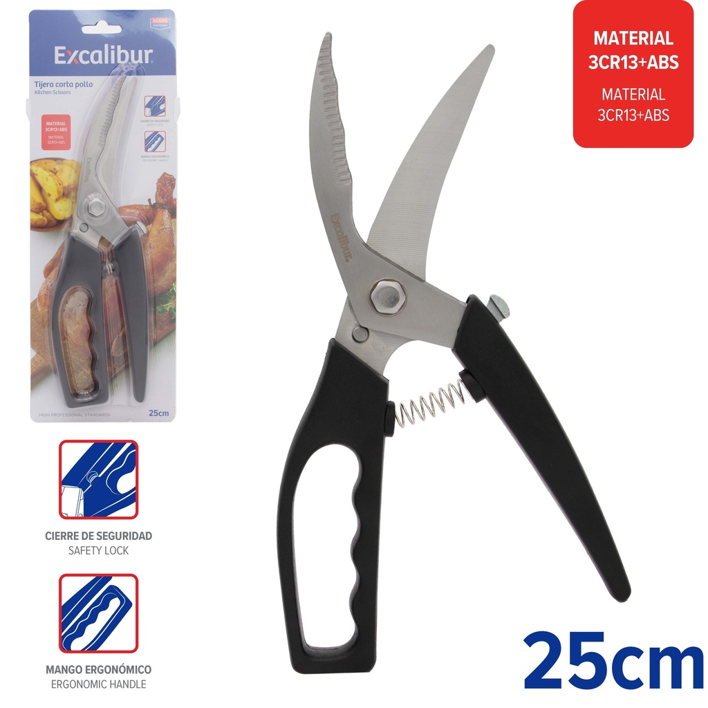 TIJERA CORTA POLLO 25 CM EXCALIBUR 9-546