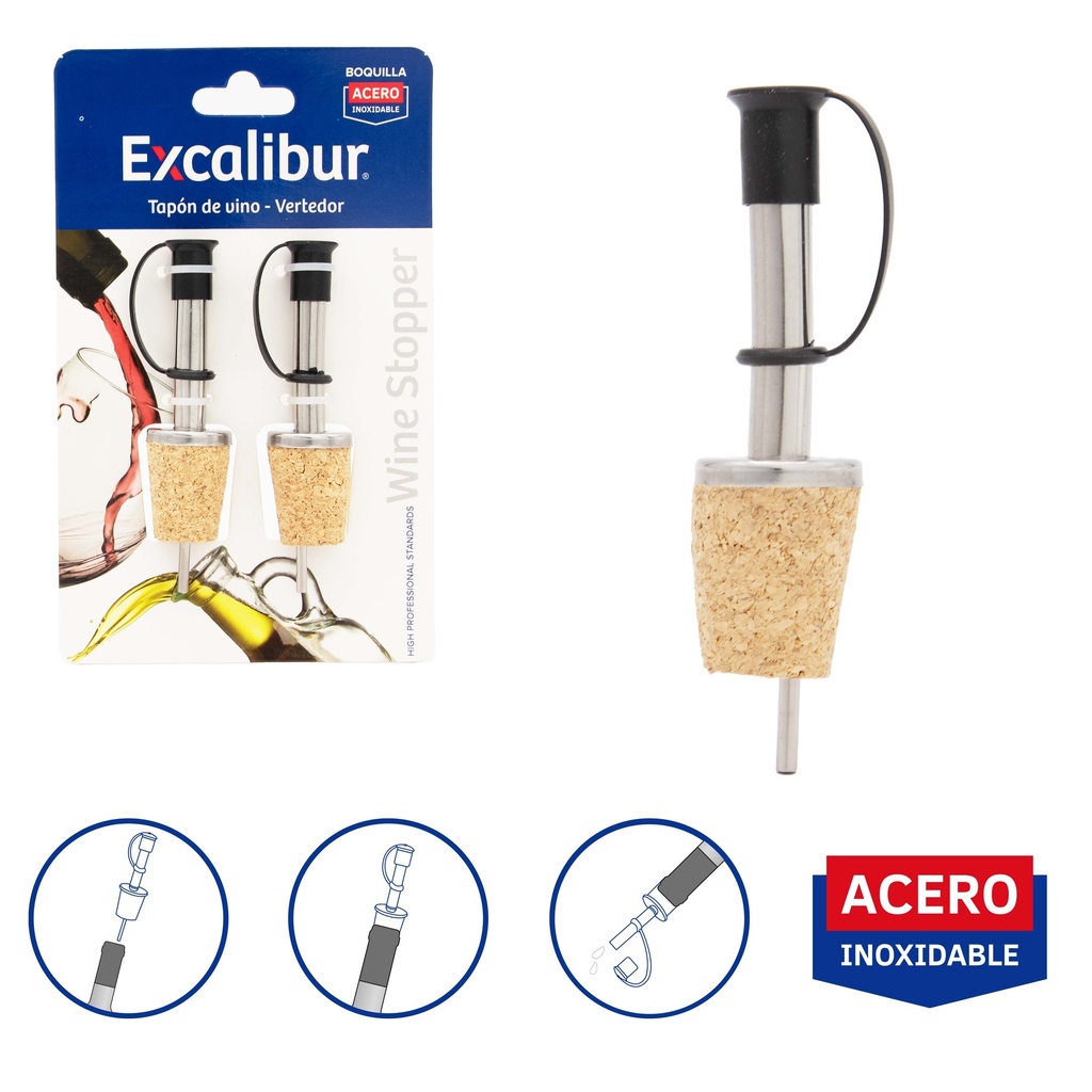 TAPON DE VINO EXCALIBUR 9-547