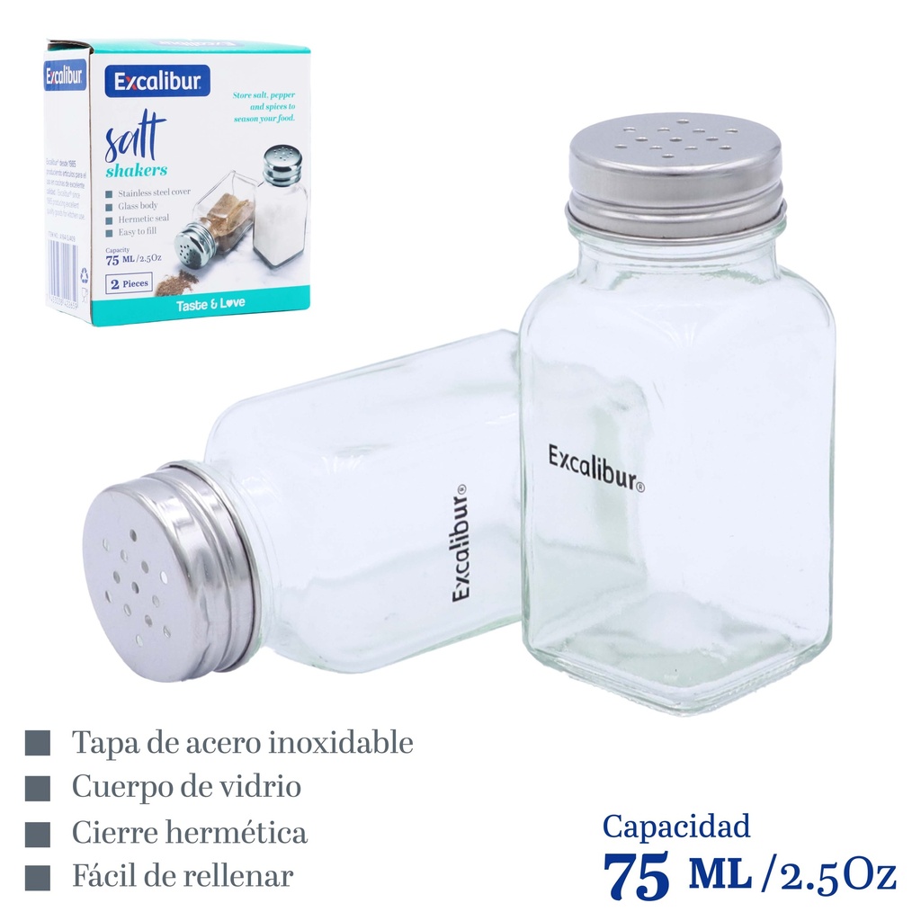 CONDIMENTERO x 75ML x 2 UNID EXCALIBUR 9-576