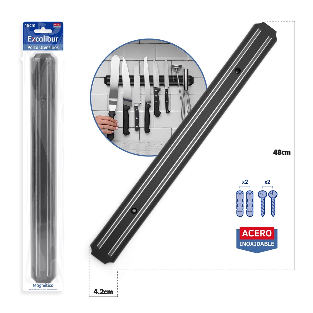 BARRA MAGNETICA x 48 CM EXCALIBUR 9-578