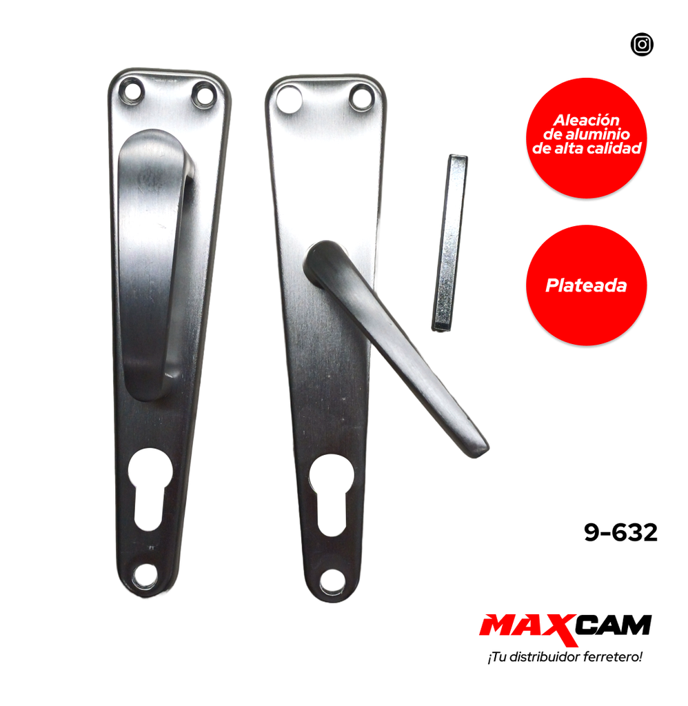 MANILLA DE ALUMINIO FIJA/MOVIL PLATEADA DIESEL T 9-632