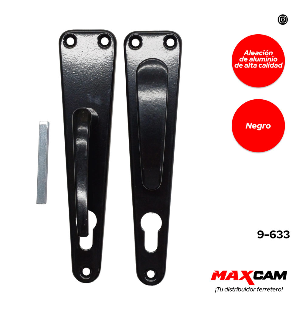 MANILLA DE ALUMINIO FIJA/MOVIL NEGRA DIESEL T 9-633