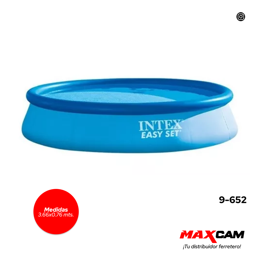 PISCINA REDONDA 3.66x0,76 MTS INTEX 9-652