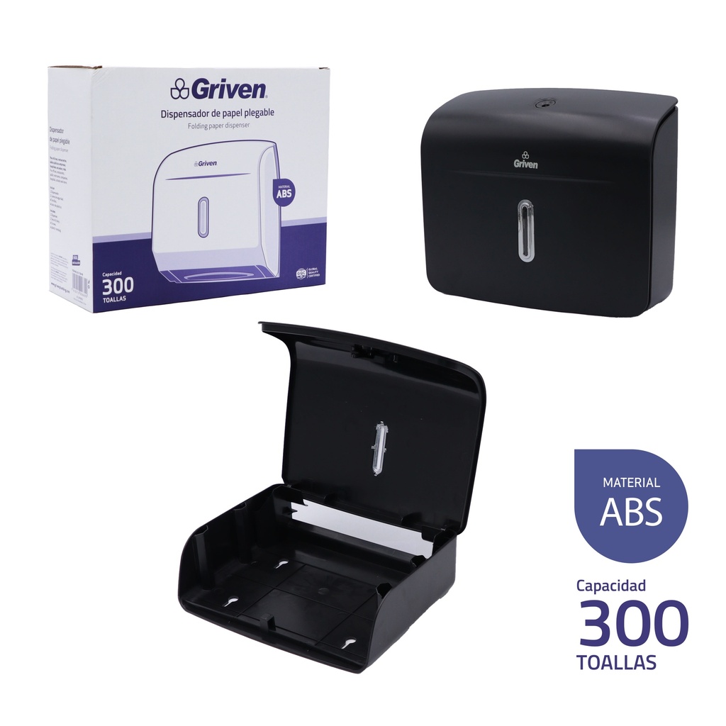 DISPENSADOR DE PAPEL TOALLA GRIVEN 9-679