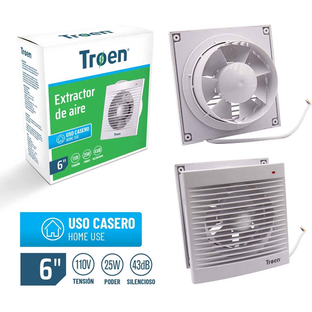 EXTRACTOR DE AIRE 6" TROEN 4-800