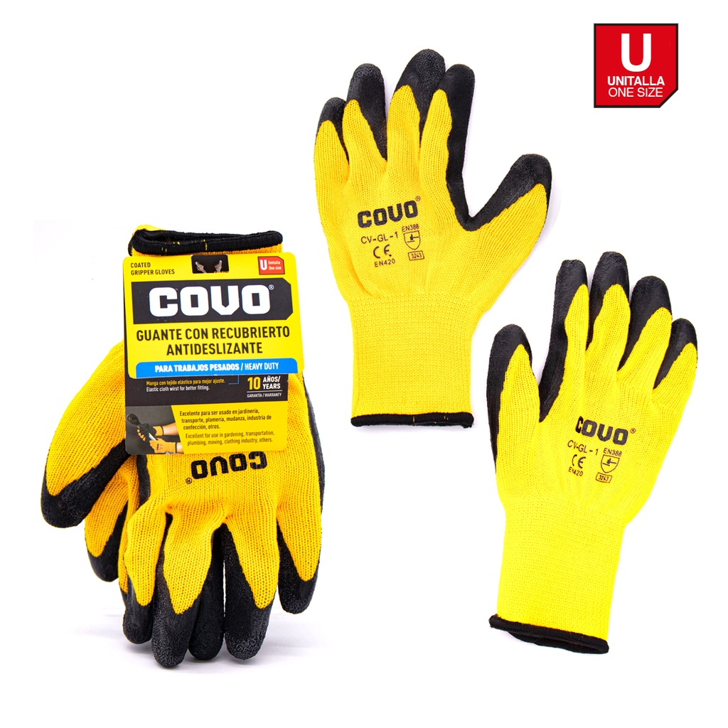 GUANTES LATEX ANTICORTE COVO PAR 4-830