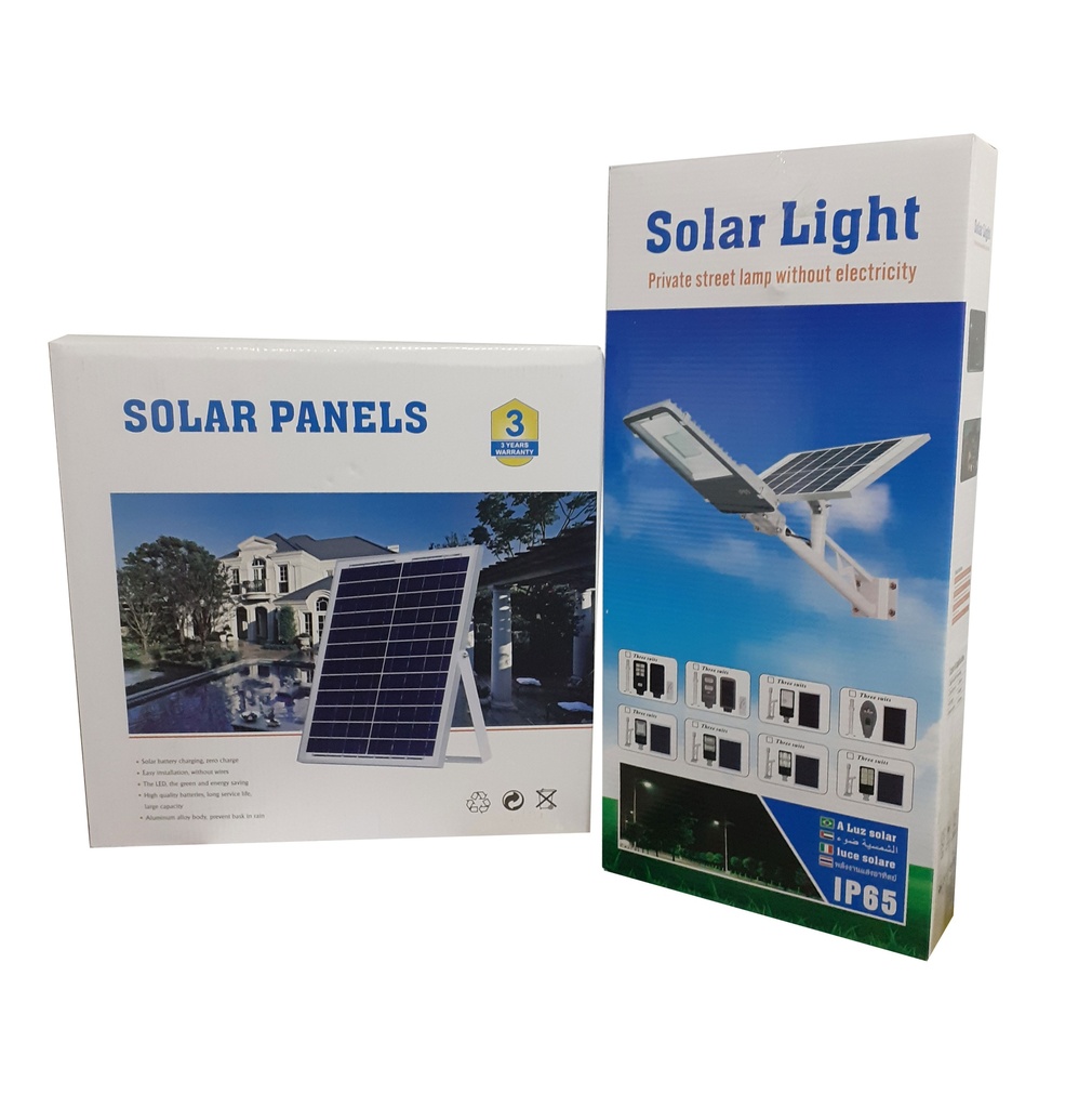 LAMPARA EXT LED 100W C/PANEL SOLAR SOLAR LIGHT 4-903