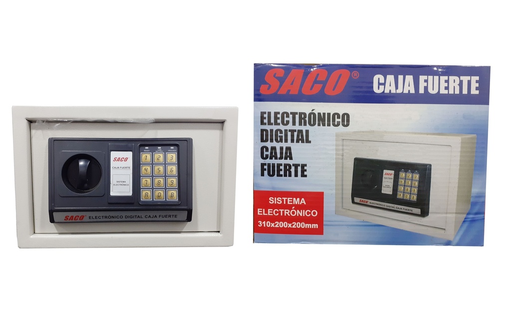 CAJA FUERTE 31x20x20CM SACO 4-912