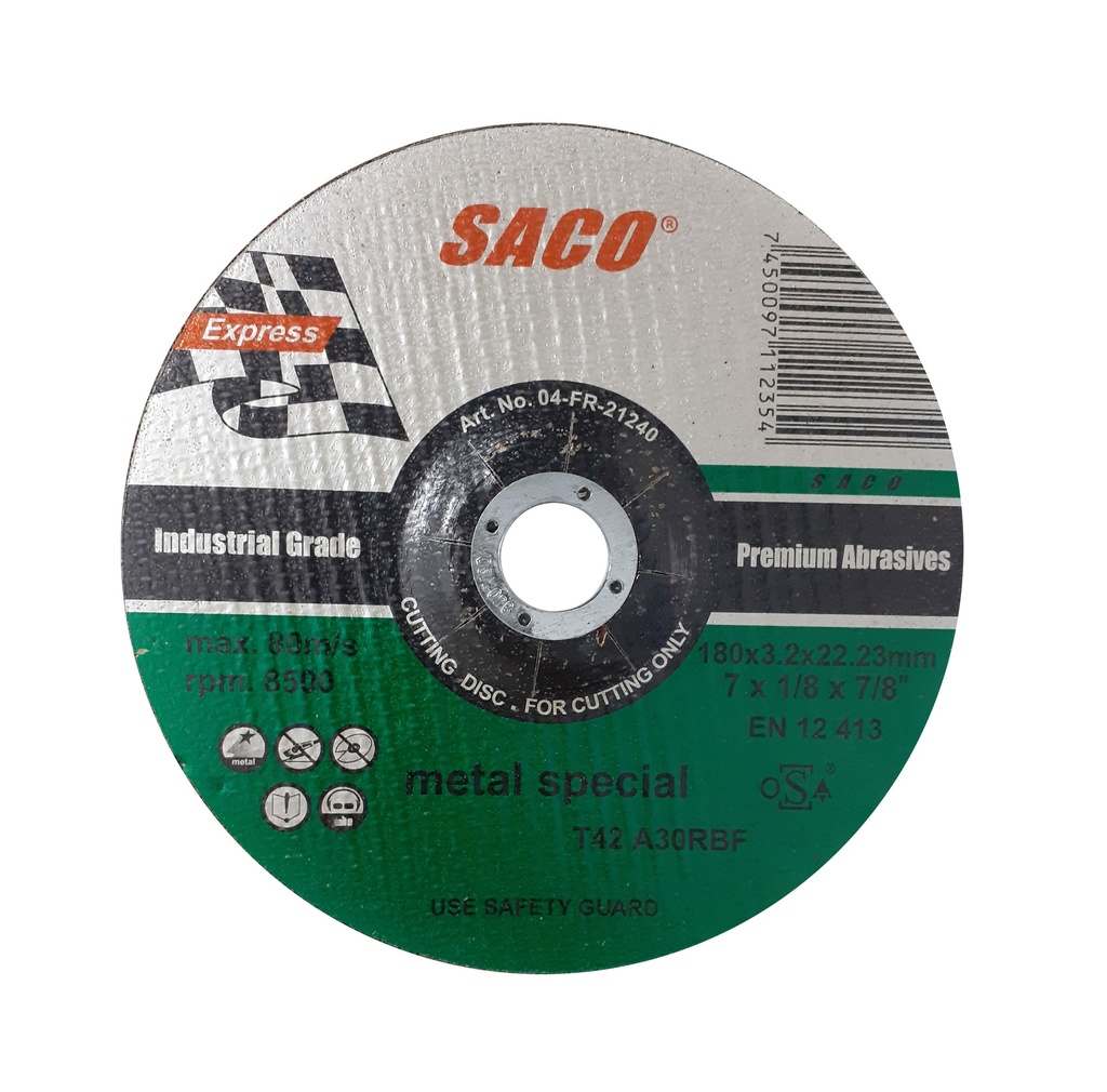 DISCO C/METAL x 7" SACO (CONCOVO) 4-914