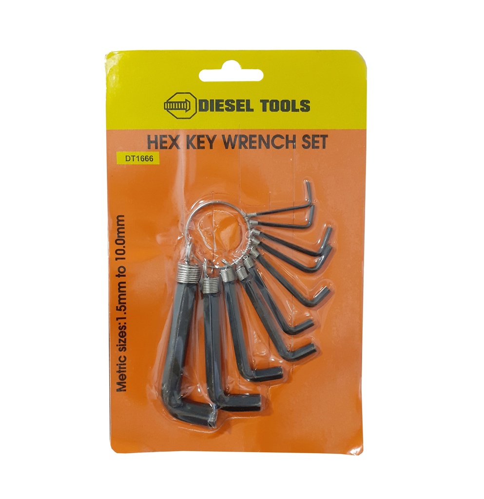 LLAVE ALLEN 10 PCS MILIMETRICA DIESEL TOOL 4-916