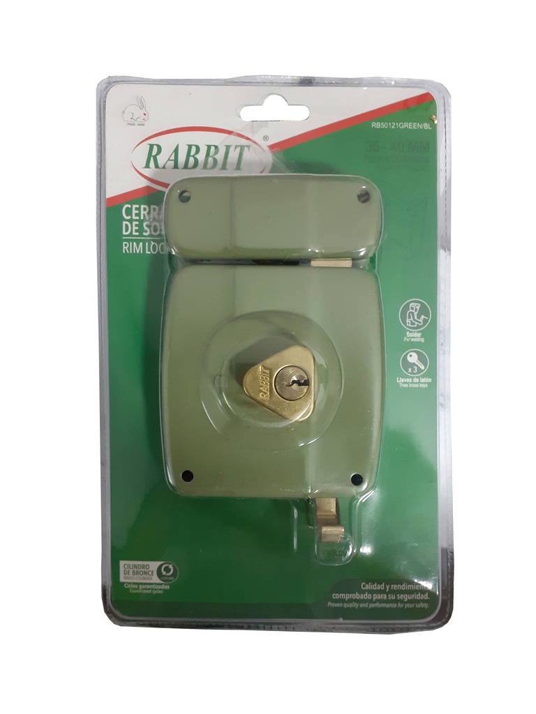 CERRADURA CILINDRO FIJO RABBIT BLISTER 4-918