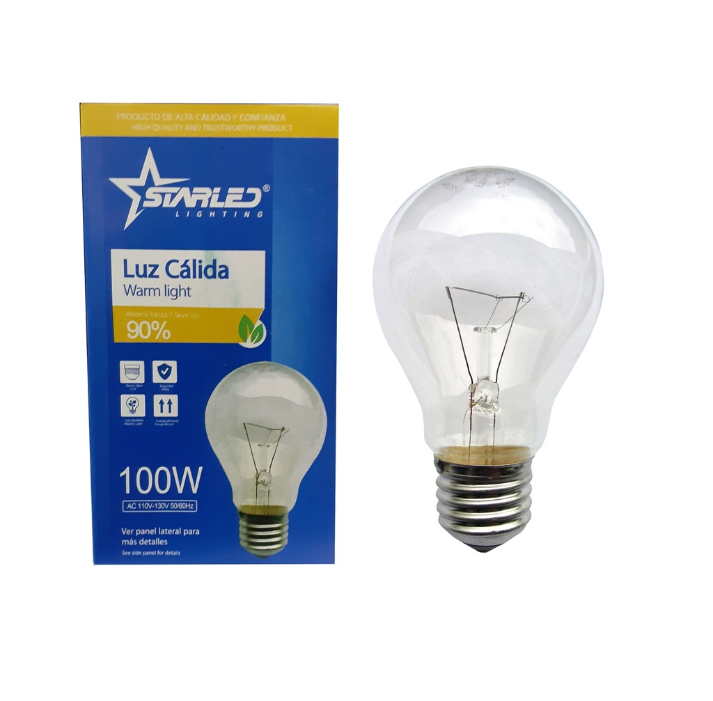 BOMBILLO INCANDESCENTE 100W STARLED 4-925
