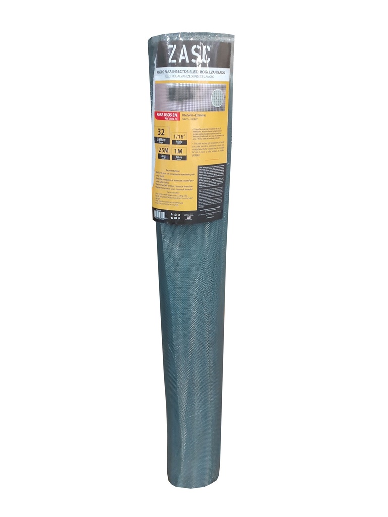 MALLA MOSQUITERO ALUMINIO C32 1/16" x 25 MTS 4-926