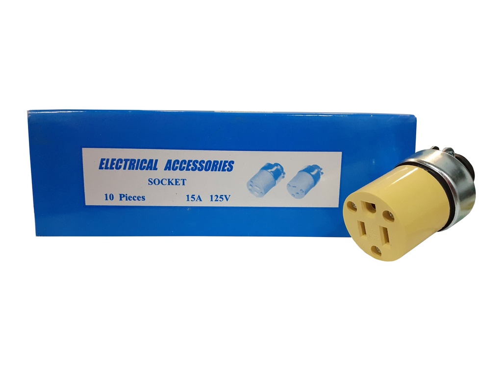 TOMA VINIL METAL 2P+T ELECTRICAL ACCESSORIES 4-948