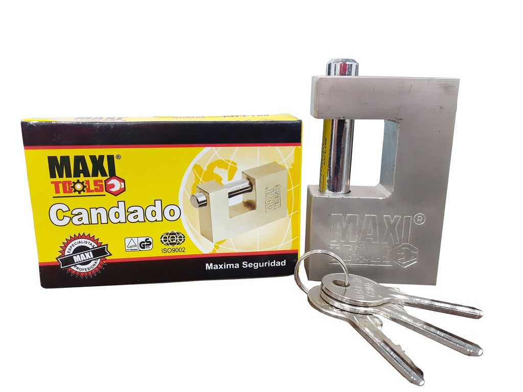 CANDADO ANTICIZALLA PLATEADO 80MM MAXI TOOL 4-954