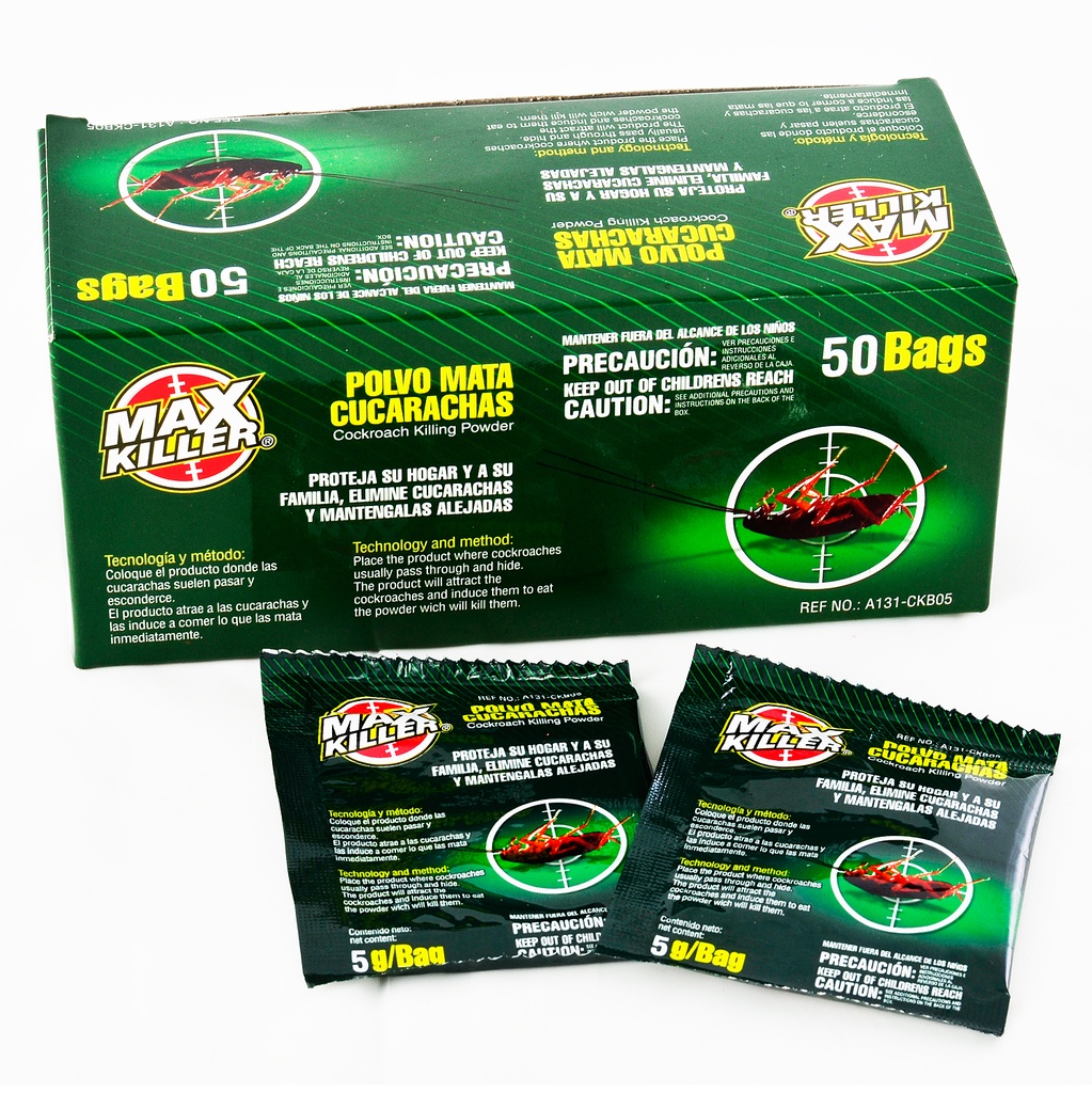 POLVO P/CUCARACHA x 5 GR MAX KILLER 4-960