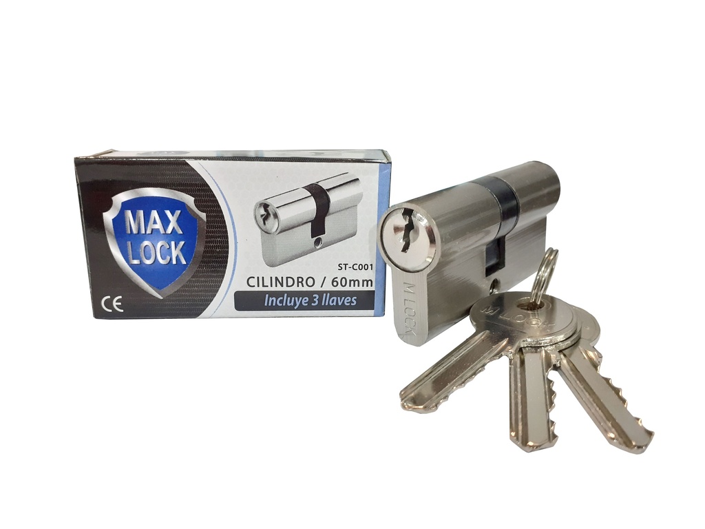 CILINDRO TIPO PERA 60MM MAX LOCK 4-967