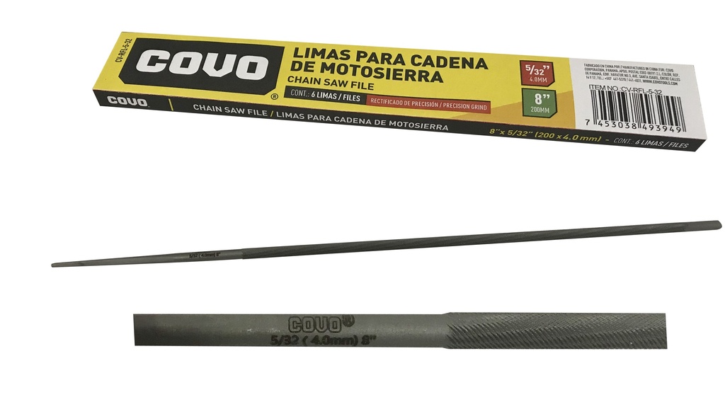 LIMA P/ MOTOSIERRA x 5/32 COVO 4-994